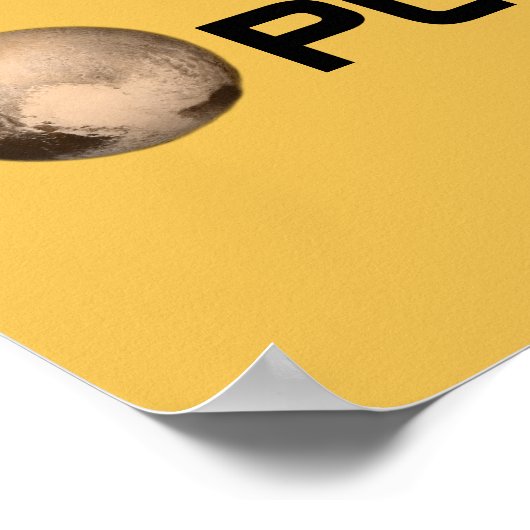 I Heart Pluto New Horizon Poster (Hoek)