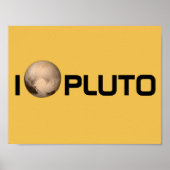 I Heart Pluto New Horizon Poster (Voorkant)