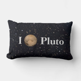 I Heart Pluto Starry Sky Kussen