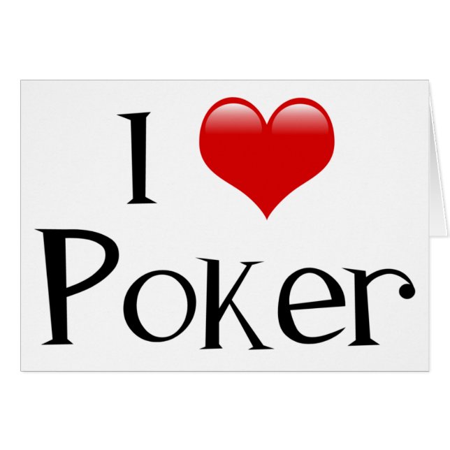I Heart Poker (Voorkant Horizontaal)