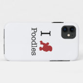 I Heart Poodles Case-Mate iPhone Case (Achterkant (horizontaal))