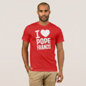 I Heart Pope Francis T-shirt (Voorkant volledig)