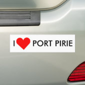 I Heart Port Pirie Bumpersticker (Op auto)