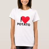 I Heart Potato T-shirt (Voorkant)