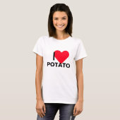 I Heart Potato T-shirt (Voorkant volledig)
