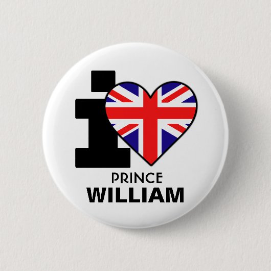 I Heart Prince William Button (Voorkant)