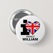 I Heart Prince William Button (Voorkant /achterkant)