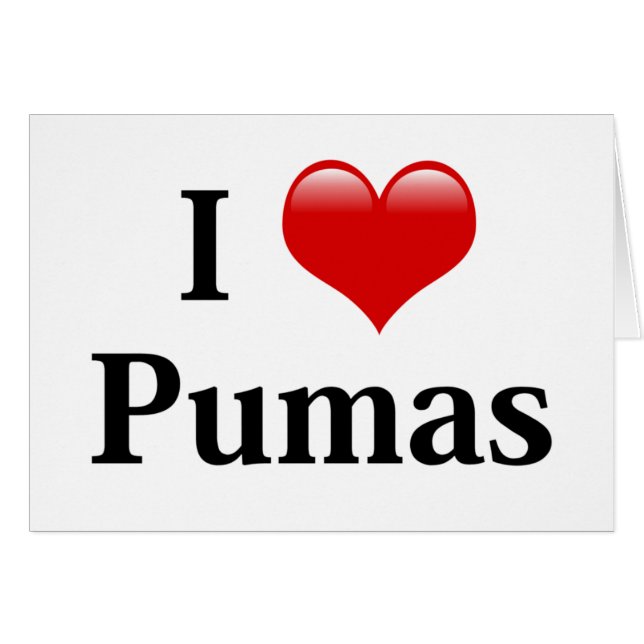 I Heart Pumas (Voorkant Horizontaal)