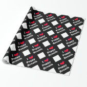 I Heart Puppy Breath Cadeaupapier (Uitgerold)