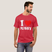 I Heart Pussy I Love Pussy Retro Kawaii Edgy Alter T-shirt (Voorkant volledig)