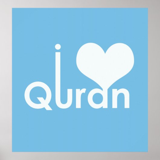 I Heart Quran Poster (matte) (Voorkant)