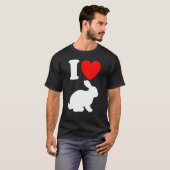 I Heart Rabbits Rabbit Cute Bun Bunbun Bunny T-shirt (Voorkant volledig)
