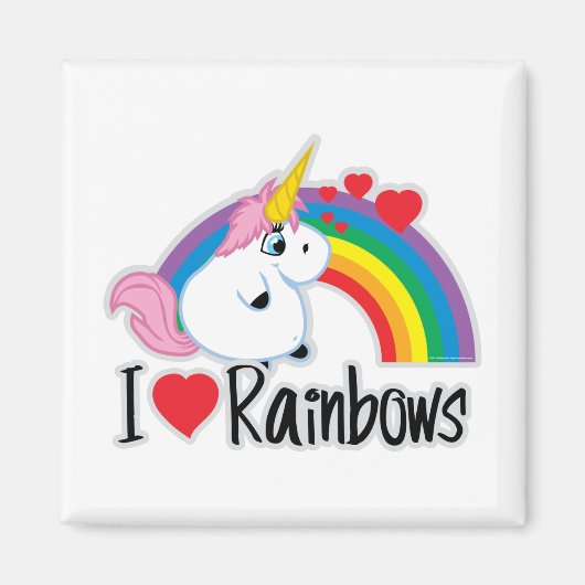 I Heart Rainbows Magneet (Voorkant)