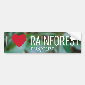 I Heart Rainforest Bumpersticker