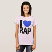 I Heart Rap - blauw T-shirt (Voorkant volledig)