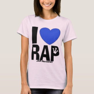 I Heart Rap - blauw T-shirt