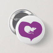 I Heart Rats Pin Ronde Button 5,7 Cm (Voorkant /achterkant)