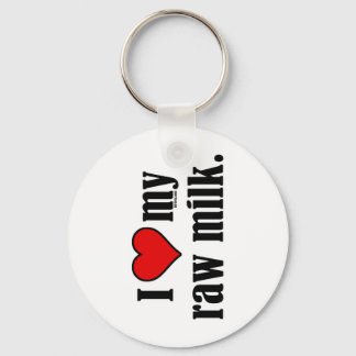 I Heart Raw Milk Sleutelhanger