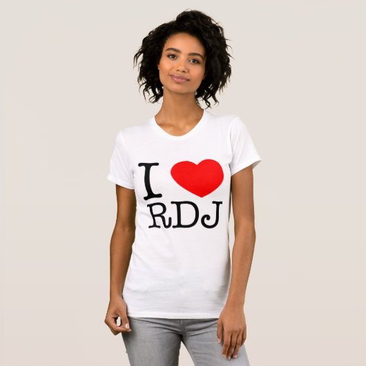 I Heart RDJ T-shirt (Voorkant volledig)