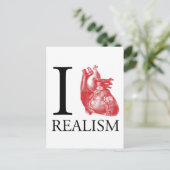 I Heart Realism Briefkaart (Staand voorkant)