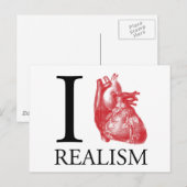 I Heart Realism Briefkaart (Voorkant / Achterkant)