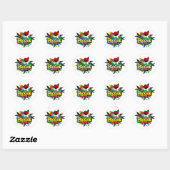 I Heart Reggae Music Ronde Sticker (Vel)