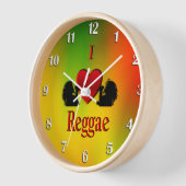 I Heart Reggae Wall klok (Hoek)
