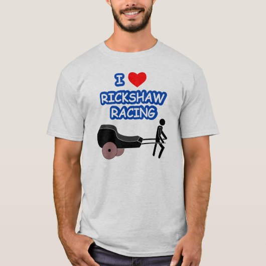 I Heart RICKSHAW RACING T-shirt (Voorkant)