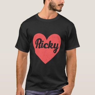 I Heart Ricky - voornamen en harten Ik hou van Ric T-shirt