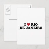 I Heart Rio de Janeiro Brazilië Briefkaart (Voorkant / Achterkant)