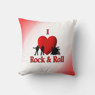 I Heart Rock en Roll Mojo Pillow Kussen