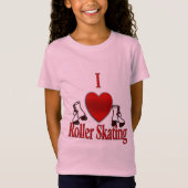 I Heart Roller Skating T-shirt (Voorkant)