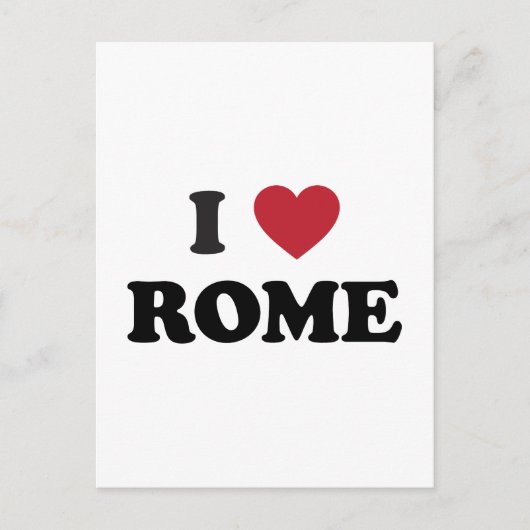 I Heart Rome Italië Briefkaart (Voorkant)