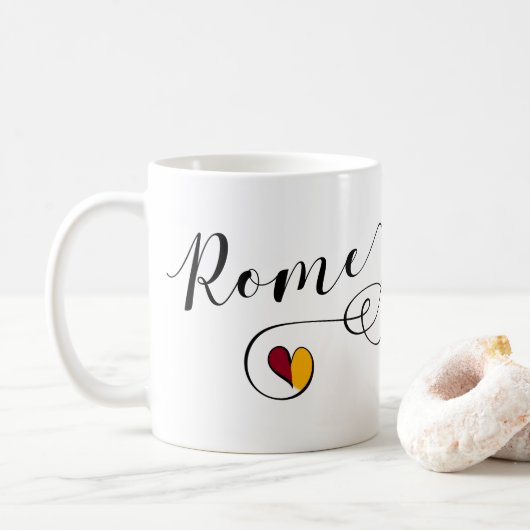 I Heart Rome, Roma, Italië Koffiemok (Met donut)