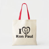 I HEART RON PAUL CANVAS TAS (Voorkant)