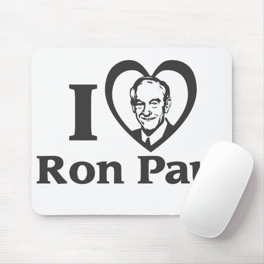 I HEART RON PAUL - Mousepad Muismat (Met muis)