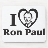 I HEART RON PAUL - Mousepad Muismat (Voorkant)