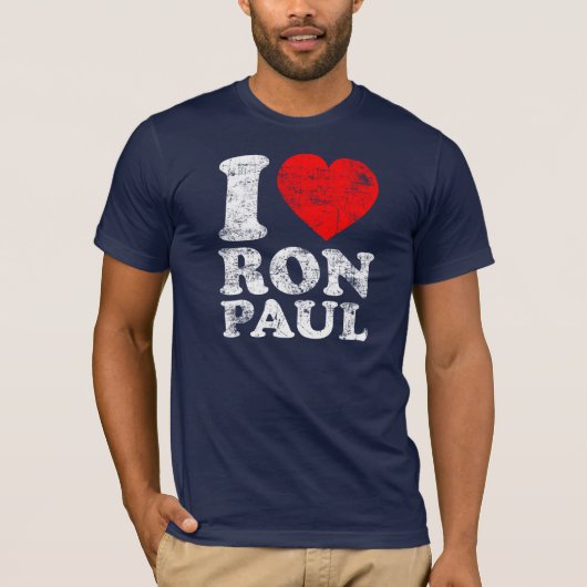 I Heart Ron Paul T-shirt (Voorkant)