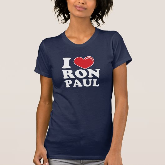 I Heart Ron Paul T-shirt (Voorkant)