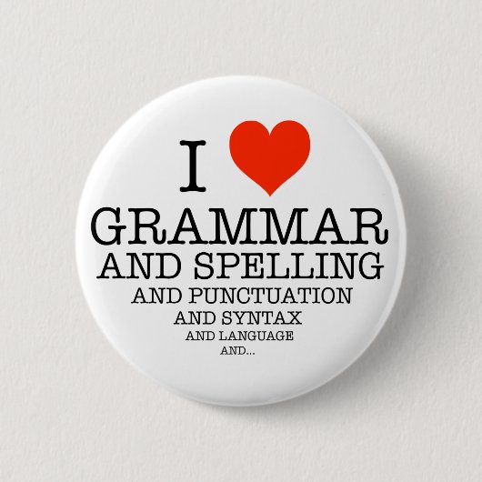 I Heart Ronde Button 5,7 Cm (Voorkant)