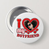I Heart Ronde Button 7,6 Cm (Voorkant /achterkant)