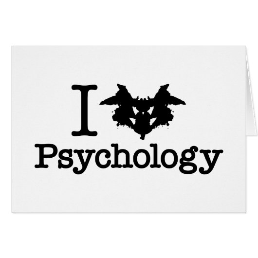 I Heart (Rorschach Inkblot) Psychologie (Voorkant Horizontaal)