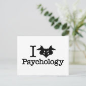 I Heart (Rorschach Inkblot) Psychologie Briefkaart (Staand voorkant)