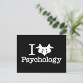 I Heart (Rorschach Inkblot) Psychologie Briefkaart (Staand voorkant)