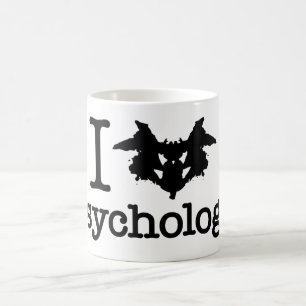 I Heart (Rorschach Inkblot) Psychologie Koffiemok