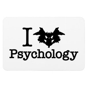 I Heart (Rorschach Inkblot) Psychologie Magneet