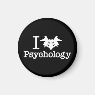 I Heart (Rorschach Inkblot) Psychologie Magneet