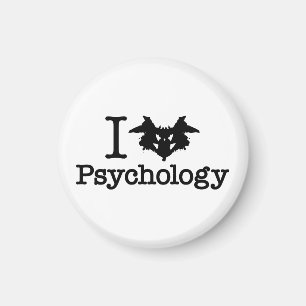 I Heart (Rorschach Inkblot) Psychologie Magneet