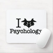 I Heart (Rorschach Inkblot) Psychologie Muismat (Met muis)