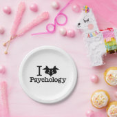 I Heart (Rorschach Inkblot) Psychologie Papieren Bordje (Feest)